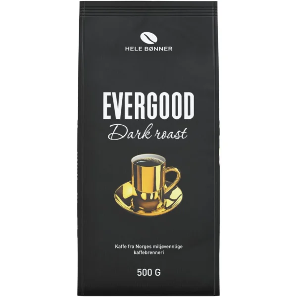 Kaffe EVERGOOD Dark hele bønner 500g