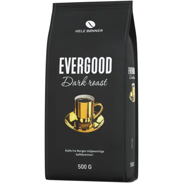Kaffe EVERGOOD Dark hele bønner 500g