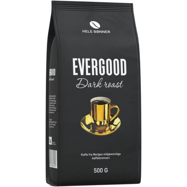 Kaffe EVERGOOD Dark hele bønner 500g