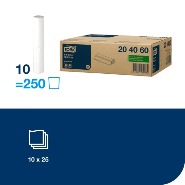 Avfallspose TORK 50L B1 klar (25)