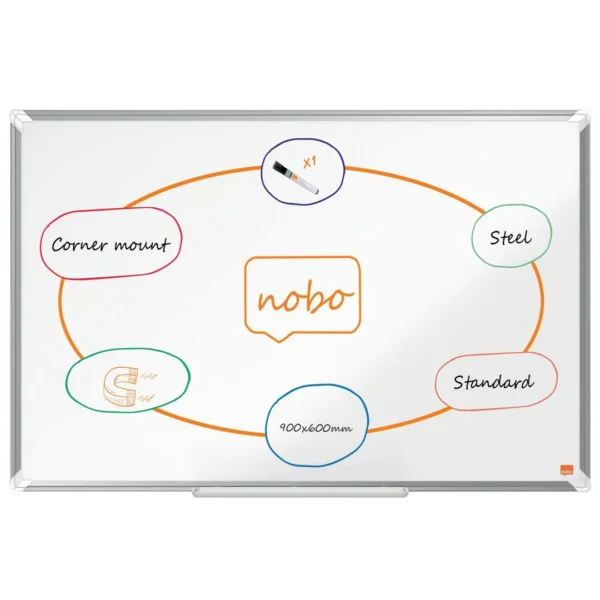 Whiteboard NOBO PremiumP lakkert 60X90cm