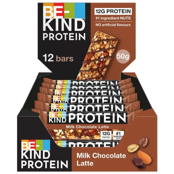 Nøttebar BE-KIND melkesjokolade latte