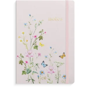 Notatbok BURDE Deluxe A5 pink meadow