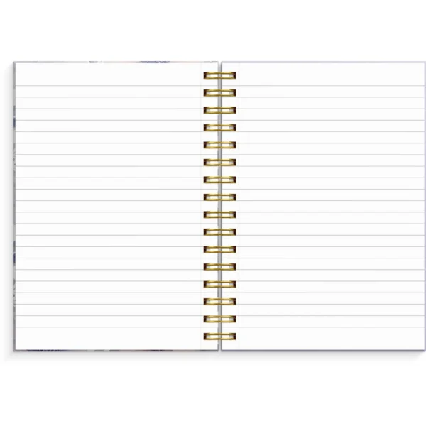 Spiralbok BURDE A5 Flowers lilla