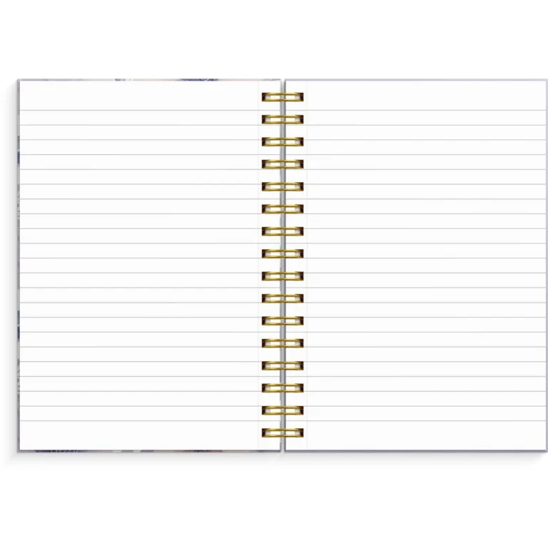 Spiralbok BURDE A5 Flowers lilla - Bilde 2