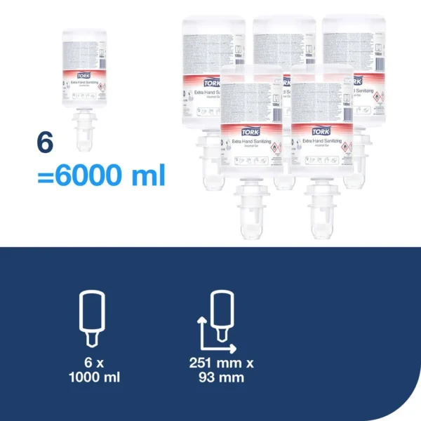 Hånddesinfeksjon TORK Alkoholgel S4 1L