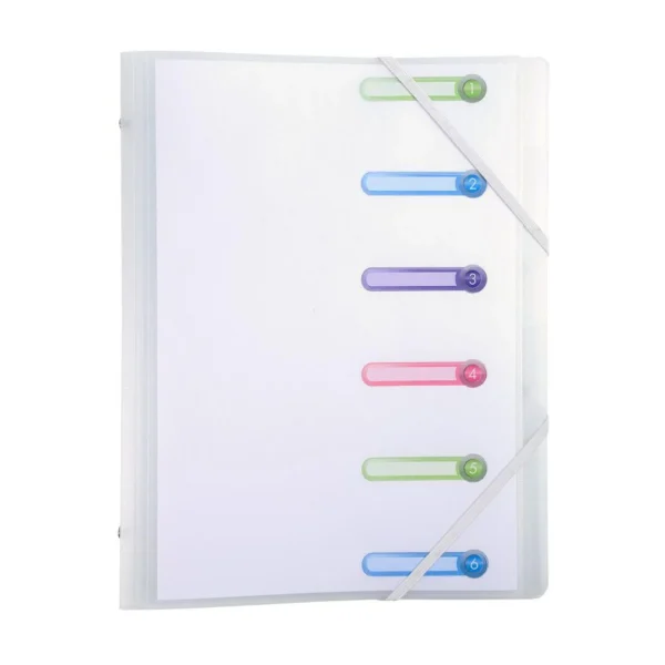 Sorteringsmappe EXACOMPTA 1-6 frostet