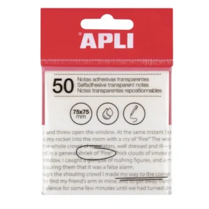 Notatblokk APLI transparent 75x75