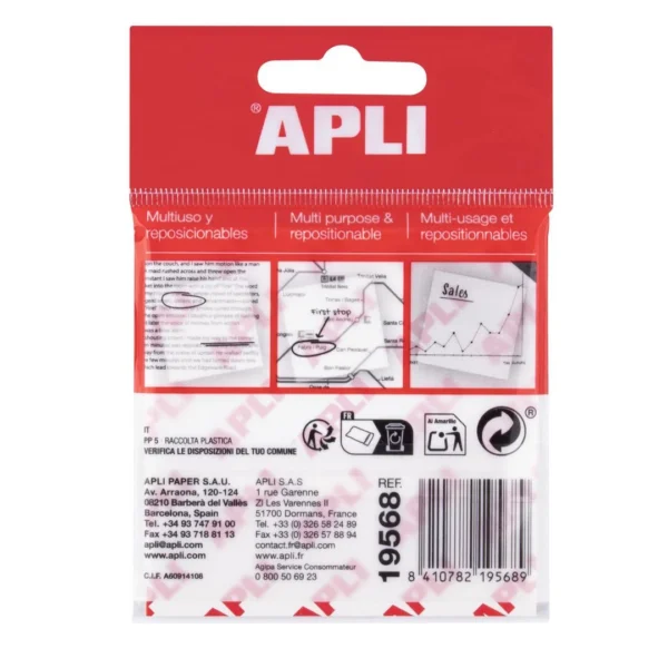 Notatblokk APLI transparent 75x75