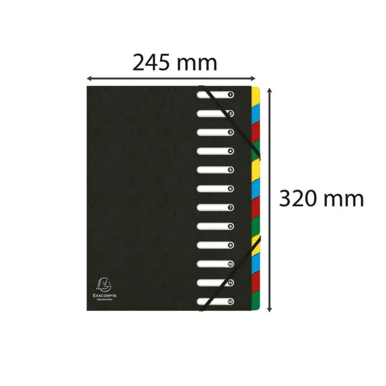Sorteringsmappe EXACOMPTA 1-12 PP sort - Bilde 2
