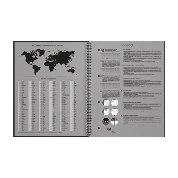 Notatbok OXFORD int. A4+ rutet sort