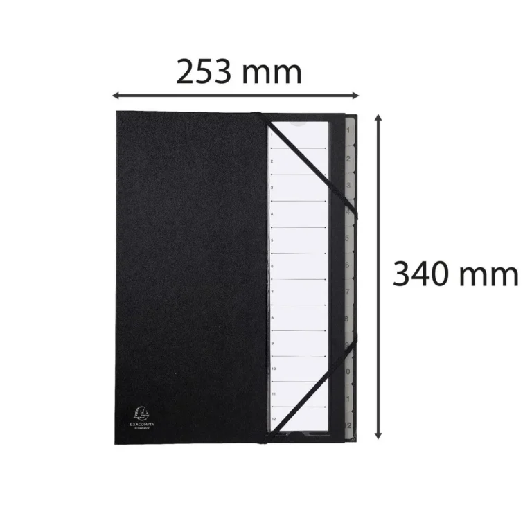 Sorteringsmappe EXACOMPTA 1-12 hard sort - Bilde 2