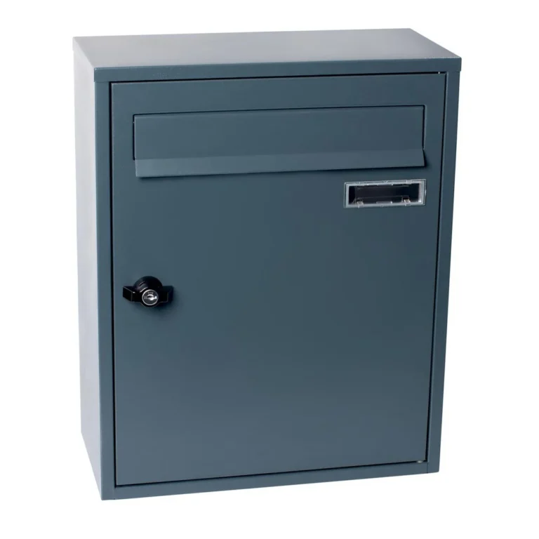 Postkasse PAVO 15x32,5x40cm m/lås grå