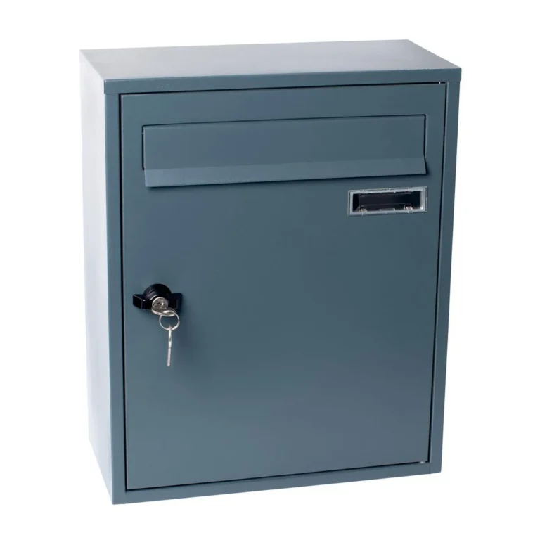 Postkasse PAVO 15x32,5x40cm m/lås grå - Bilde 2