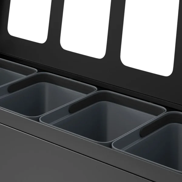 Avfallsbeholder BICA 831 4x10L antrasitt