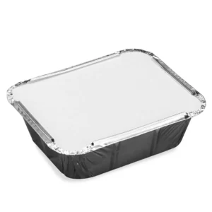 Aluminiumsform m/lokk rekt 450ml (50)