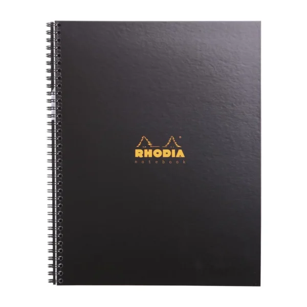 Spiralbok RHODIA Active A4+ linjert sort