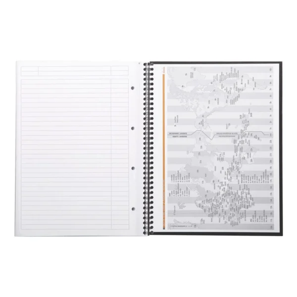 Spiralbok RHODIA Active A4+ linjert sort