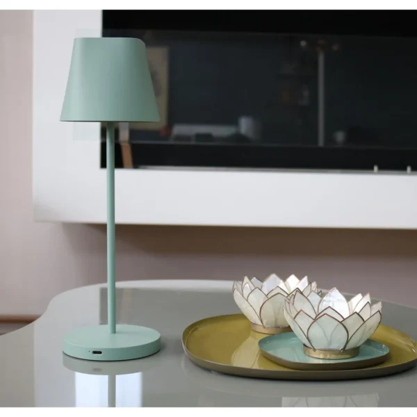 Bordlampe UNILUX Ava LED grønn