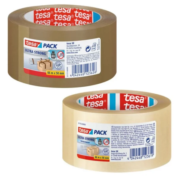 Emballasjetape TESA Ultra 50mmx66m brun