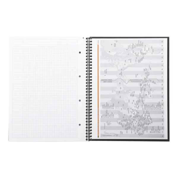 Spiralbok RHODIA Active A4+ rutet sort