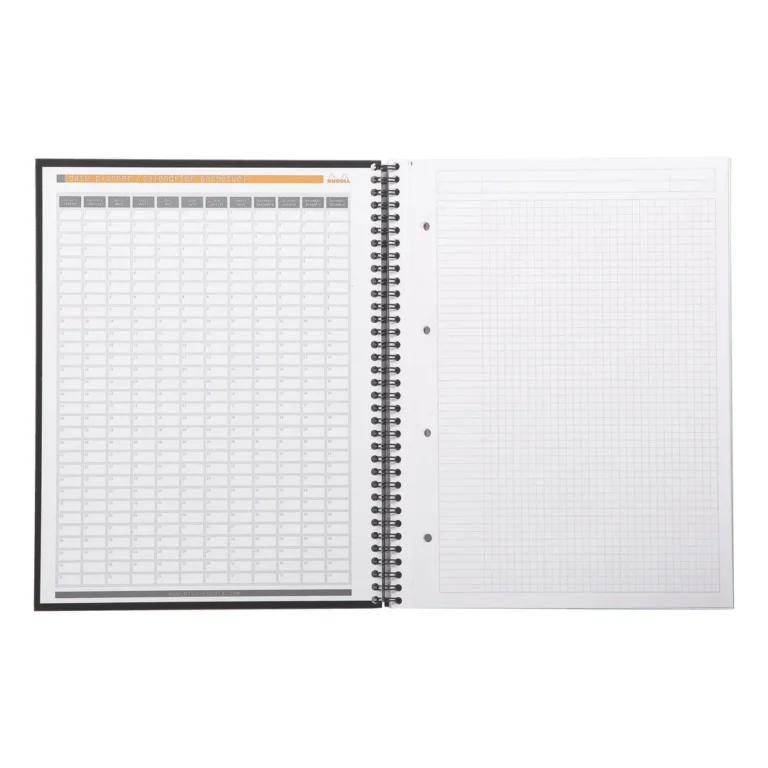Spiralbok RHODIA Active A4+ rutet sort - Bilde 4