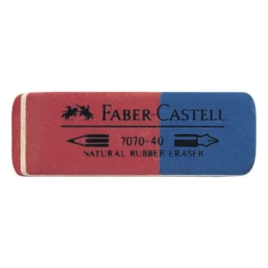 Viskelær FABER CASTELL 7070 rød/blå
