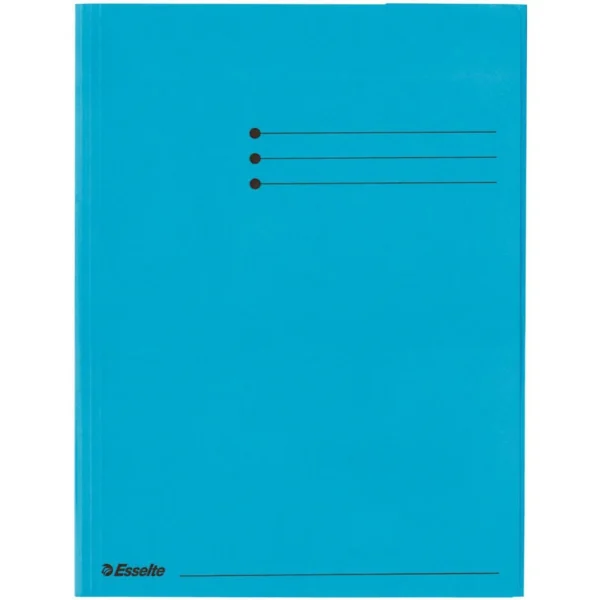 Klaffmappe ESSELTE A4 krt 3 klaff blå