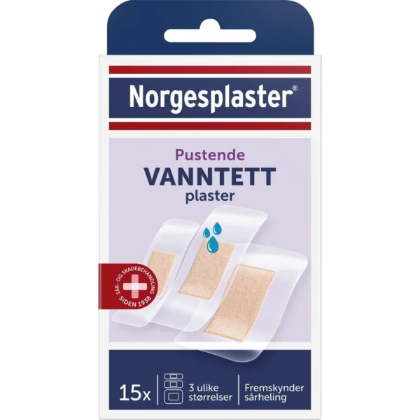 Plaster NORGESPLASTER Vanntett 3str15stk