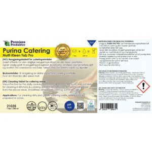 Etikett KLEEN Purina til sprayflaske