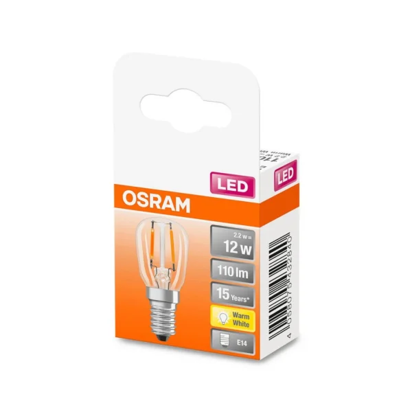 Lyspære OSRAM T26 10 E14 klar 1,3W