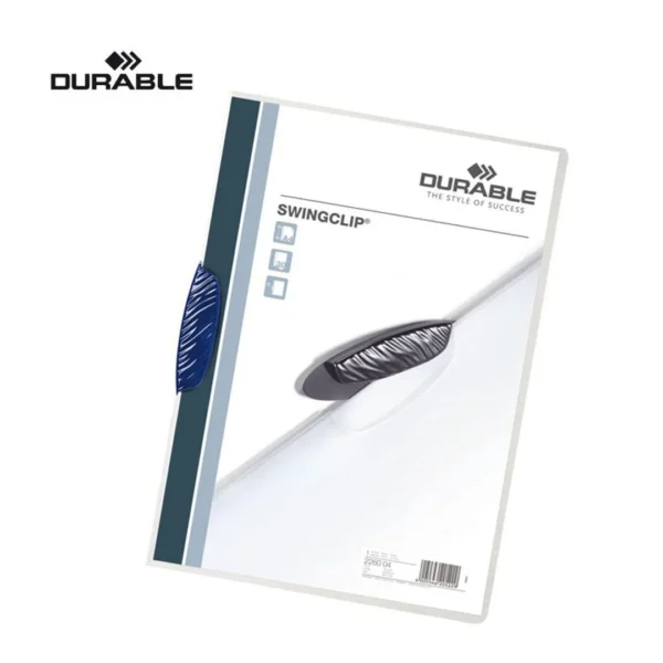 Klemmappe SWINGCLIP A4 30 ark mørkblå