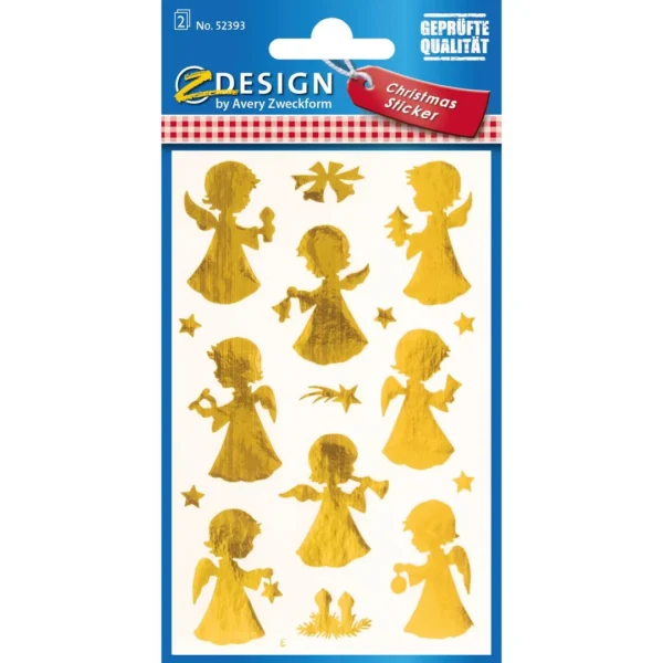 Etikett AVERY dekor engler (2)