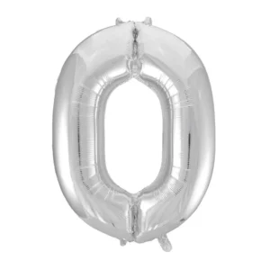 Ballong folie 86cm tall 0 sølv