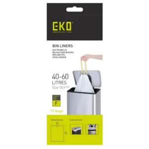 Avfallspose EKO F 65x75 40-60L hvit (12)