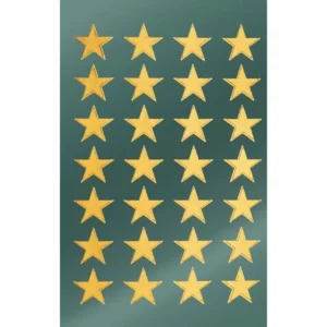 Etikett AVERY dekor gullstjerner (2)
