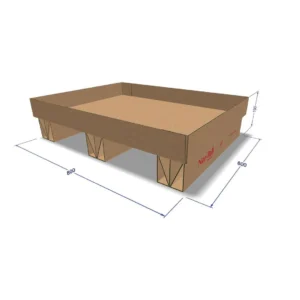 Lettpall bølgepapp 800x600x190mm