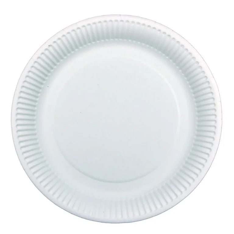 Tallerken papp Ø23cm hvit (50)