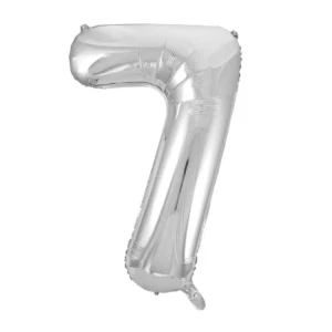Ballong folie 86cm tall 7 sølv