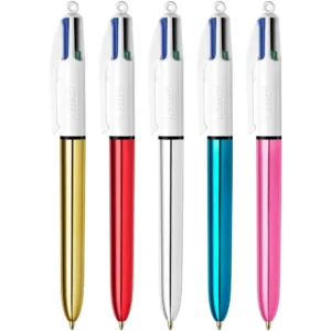 Kulepenn BIC 4 farger 1,0 met. ass (12)