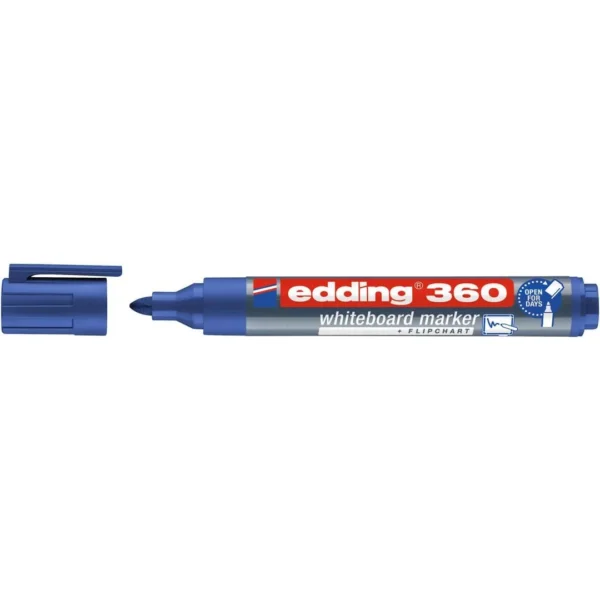 Whiteboardpenn EDDING 360 rund blå