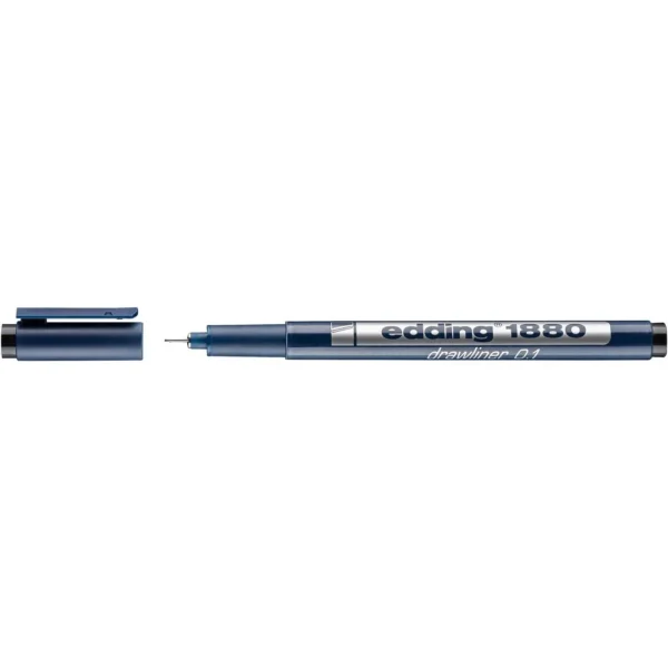 Fineliner EDDING 1880 0,1mm sort