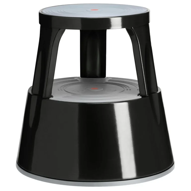 Taburett TWINCO metall høyde 41cm sort