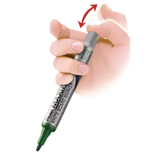 Whiteboardpenn PENTEL Maxiflo F rund rød