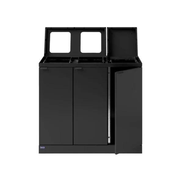Avfallsbeholder BICA 887 3x45L antrasitt