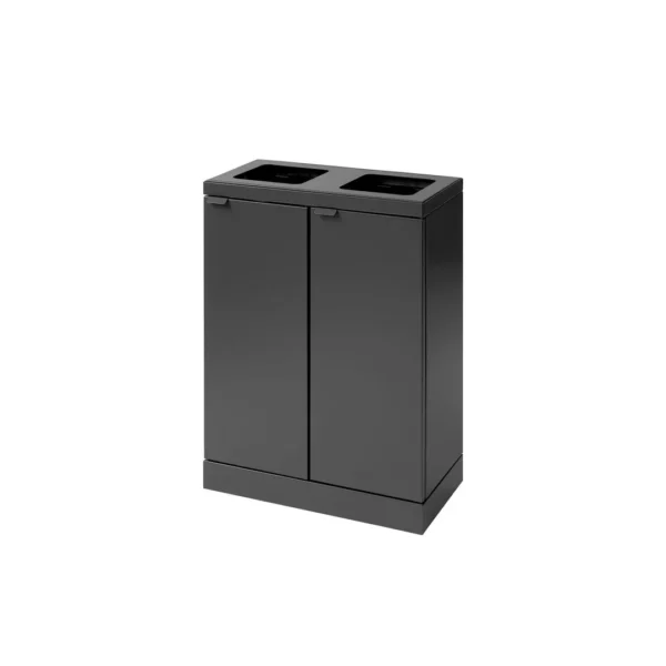 Avfallsbeholder BICA 871 2x45L antrasitt