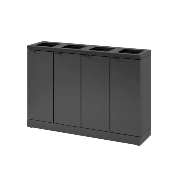 Avfallsbeholder BICA 878 4x45L antrasitt