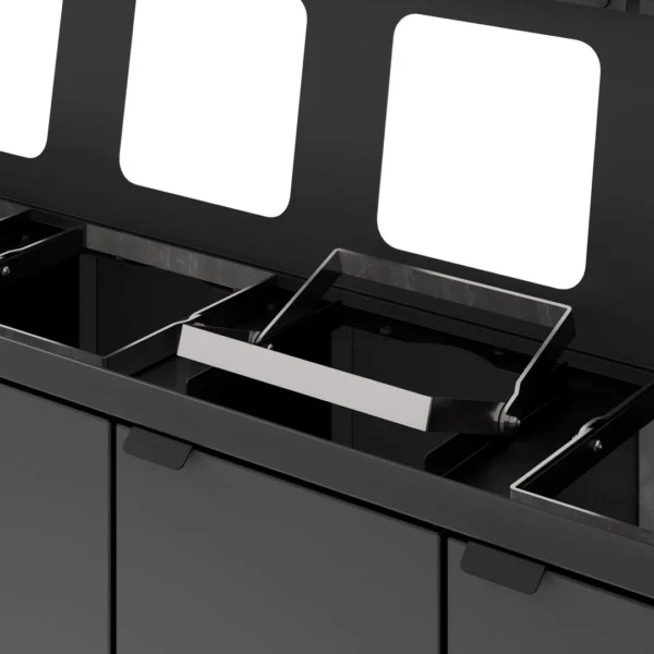 Avfallsbeholder BICA 878 4x45L antrasitt