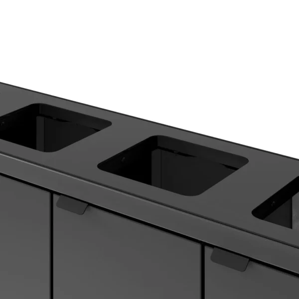 Avfallsbeholder BICA 878 4x45L antrasitt