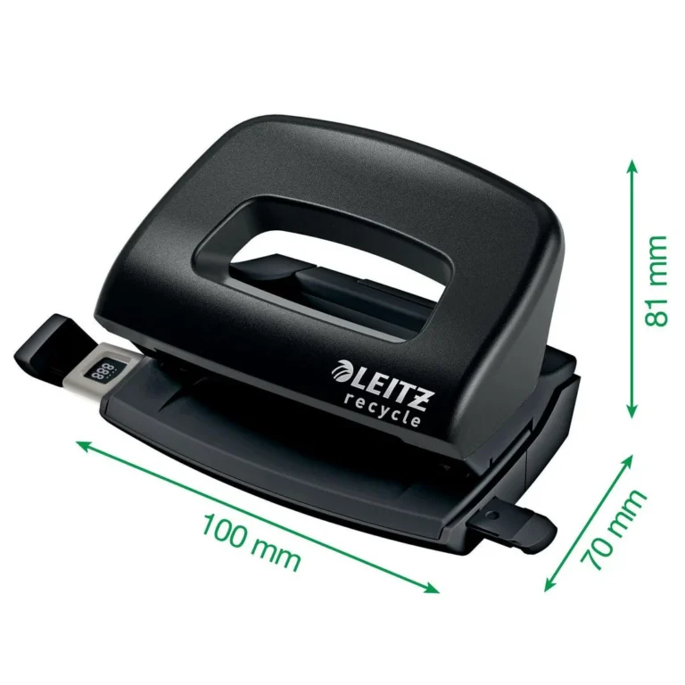 Hullemaskin LEITZ Recycle 2h/10 ark sort - Bilde 8